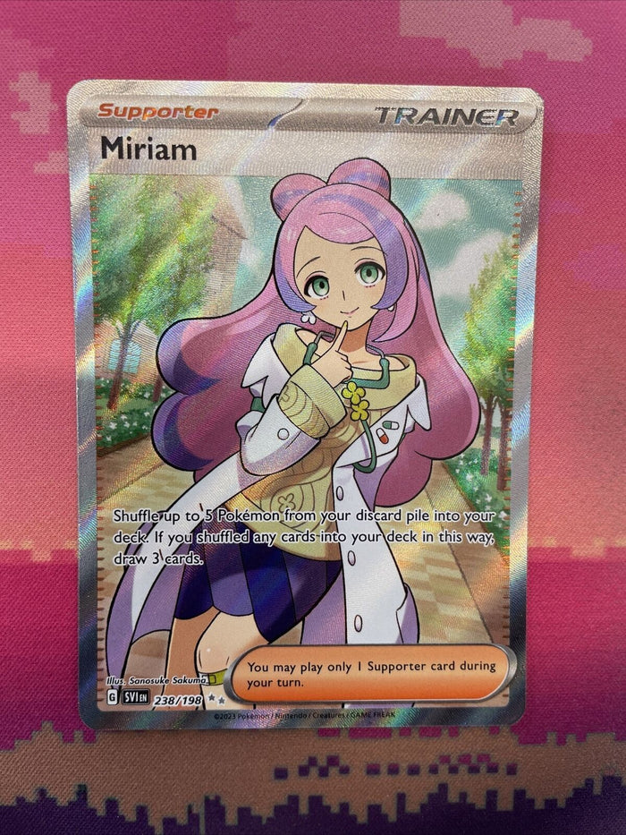 Pokemon Card Miriam 238/198 Scarlet & Violet Ultra Rare Near Mint