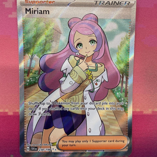 Pokemon Card Miriam 238/198 Scarlet & Violet Ultra Rare Near Mint