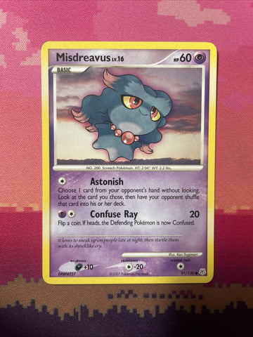 Pokemon Card Misdreavus Diamond & Pearl Common 91/130 Near Mint