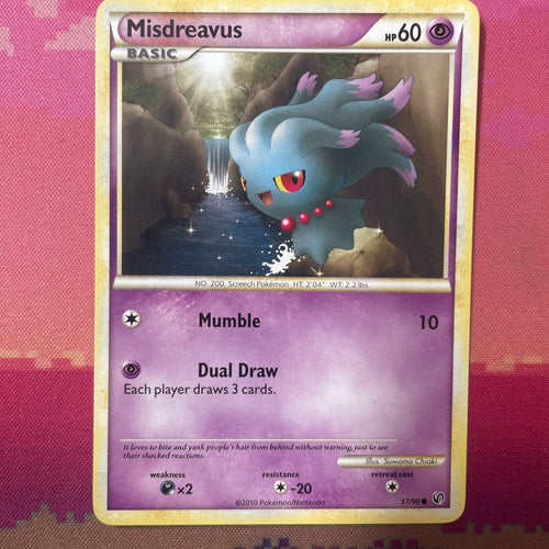 Pokemon Card Misdreavus Undaunted Common 57/90 NM
