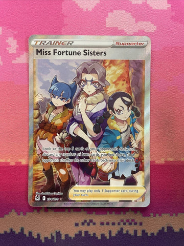 Pokemon Card Miss Fortune Sisters 194/196 Ultra Rare Lost Origin Near Mint