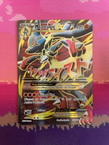 Pokemon Card MLucario EX 55a/111 Furious Fists Ultra Rare Full Art Near Mint