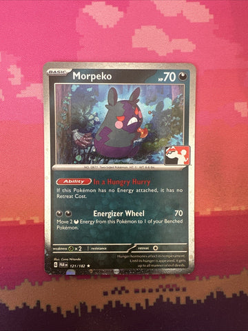 Pokemon Card Morpeko Prize Pack Holo Rare 121/182 Near Mint
