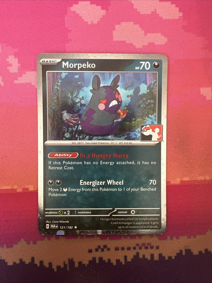 Pokemon Card Morpeko Prize Pack Holo Rare 121/182 Near Mint