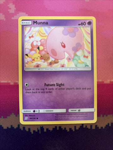 Pokemon Card Munna Unified Minds Common 88/236 Near Mint