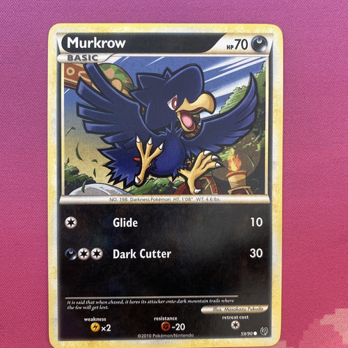 Pokemon Card Murkrow Undaunted Common 59/90 Near Mint