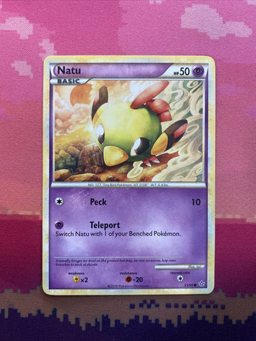 Pokemon Card Natu Unleashed Common 55/95 Near Mint