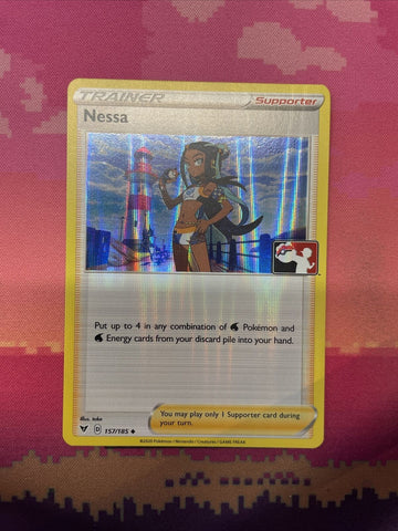 Pokemon Card Nessa Prize Pack Holo 157/185 Near Mint
