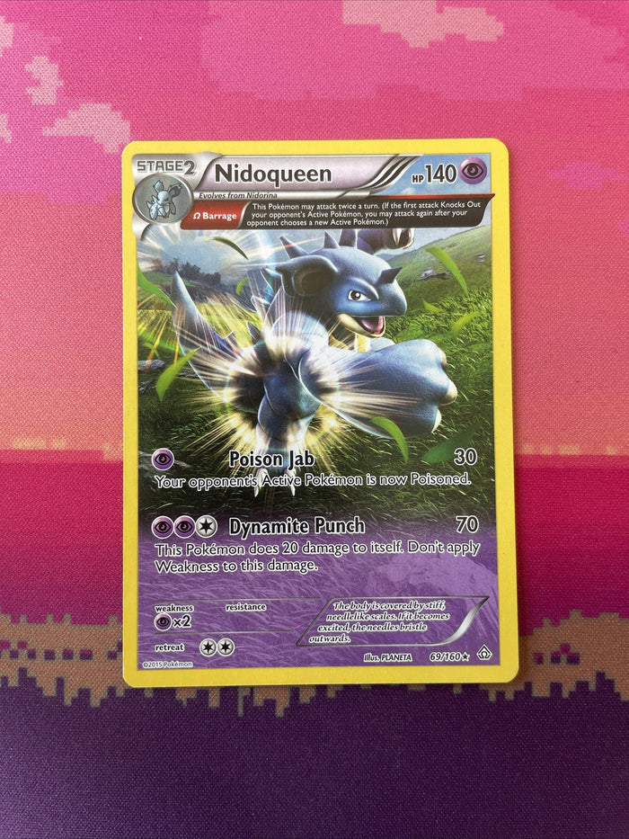 Pokemon Card Nidoqueen Primal Clash Rare  69/160 Near Mint