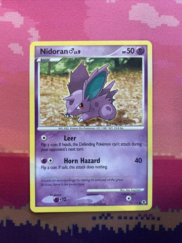 Pokemon Card Nidoran Rising Rivals Common 72/111 Near Mint