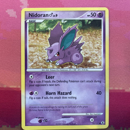 Pokemon Card Nidoran Rising Rivals Common 72/111 Near Mint