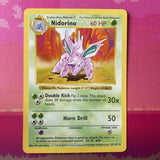 Pokemon Card Nidorino Shadowless Uncommon Base Set 37/102 Near Mint