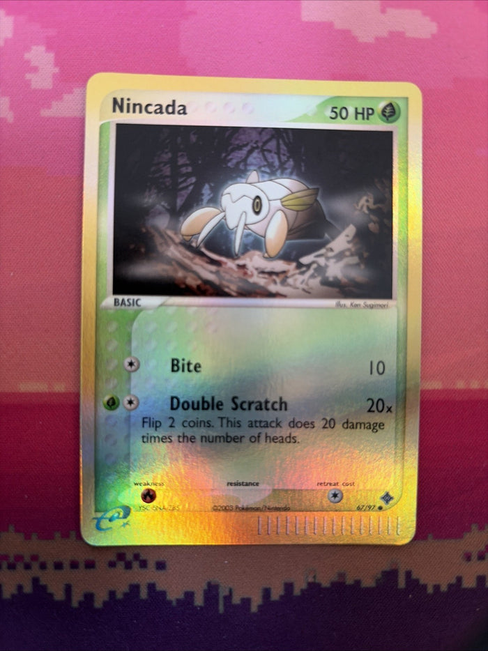 Pokemon Card Nincada EX Dragon Reverse Holo 67/97 Near Mint