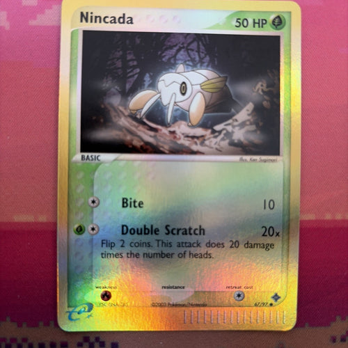 Pokemon Card Nincada EX Dragon Reverse Holo 67/97 Near Mint