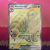 Pokemon Card Ninetales 186/165 Ultra Rare Scarlet & Violet 151 Near Mint