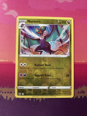 Pokemon Card Noivern Silver Tempest Reverse Holo Rare 133/195 Near Mint