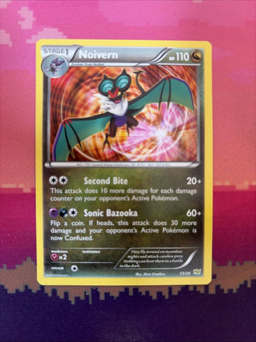 Pokemon Card Noivern Trainer Kit Haxorus Non Holo 13/30 Near Mint