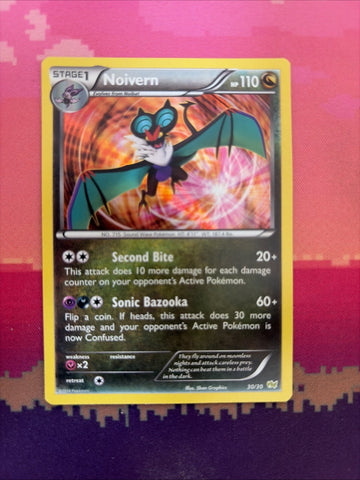Pokemon Card Noivern Trainer Kit Haxorus Holo 30/30 Near Mint