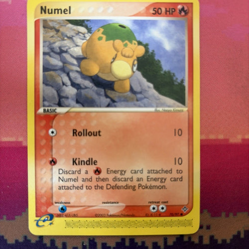 Pokemon Card Numel Dragon Common 70/97 Near Mint