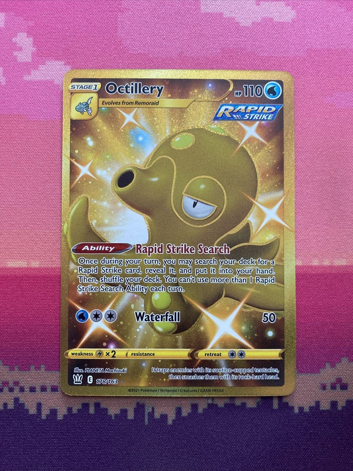 Pokemon Card Octillery 178/163 Secret Rare Battle Styles Near Mint