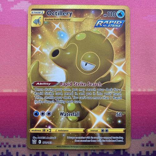 Pokemon Card Octillery 178/163 Secret Rare Battle Styles Near Mint