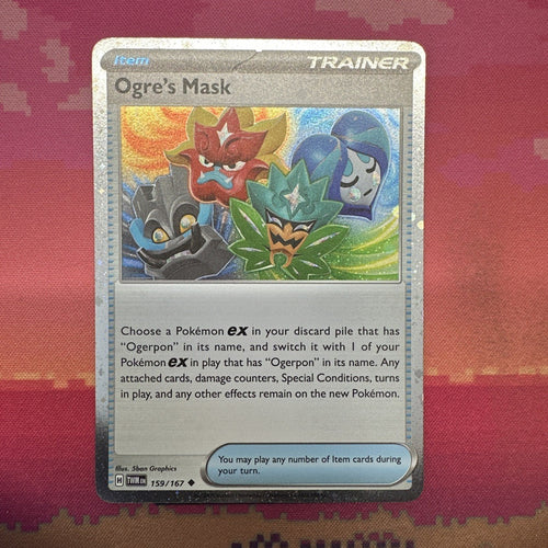 Pokemon Card Ogre's Mask Cosmo Holo Twilight Masquerade 159/167 Near Mint