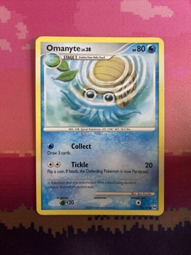 Pokemon Card Omanyte Arceus Common 70/99 Light Play