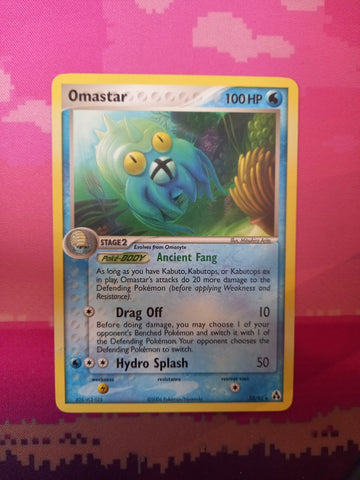 Pokemon Card Omastar EX Hidden Legends Rare 23/92 Near Mint