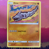 Pokemon Card Onix Lost Thunder Common 109/214 Near Mint