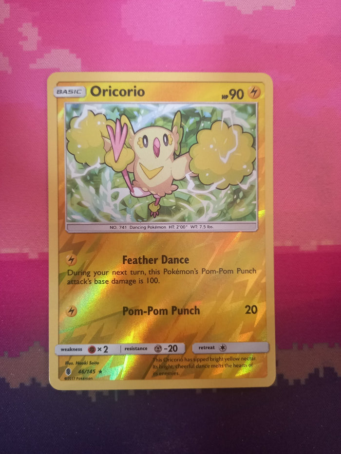 Pokemon card Oricorio 46/145 Reverse Holo Guardians Rising Near Mint
