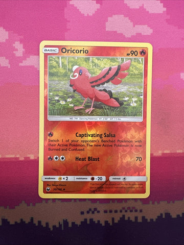 Pokemon Card Oricorio Celestial Storm Reverse Holo Uncommon 30/168 Near Mint