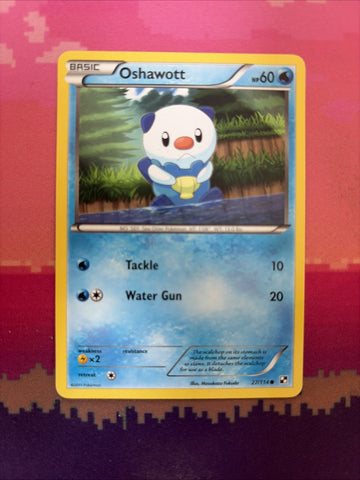 Pokemon Card Oshawott Black & White Common 27/114 Near Mint