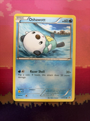 Pokemon Card Oshwaott Legendary Treasures Common 37/113 Near Mint