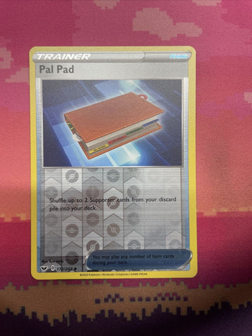 Pokemon Card Pal Pad Sword & Shield Reverse Holo 172/202 NM