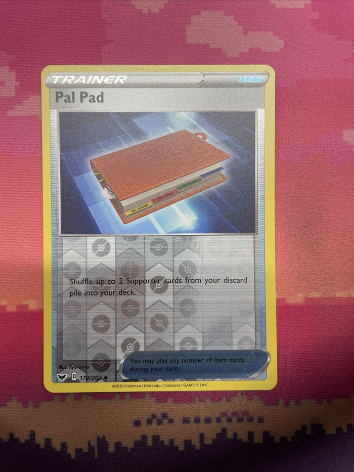 Pokemon Card Pal Pad Sword & Shield Reverse Holo 172/202 NM