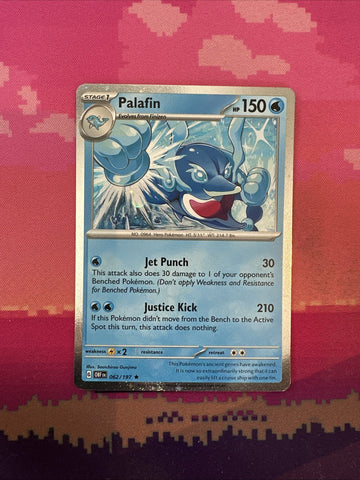 Pokemon Card Palafin Obsidian Flames Cosmo Holo Rare 062/197 Near Mint