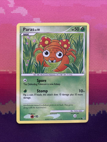 Pokemon Card Paras Supreme Victors Common 119/147 Near Mint