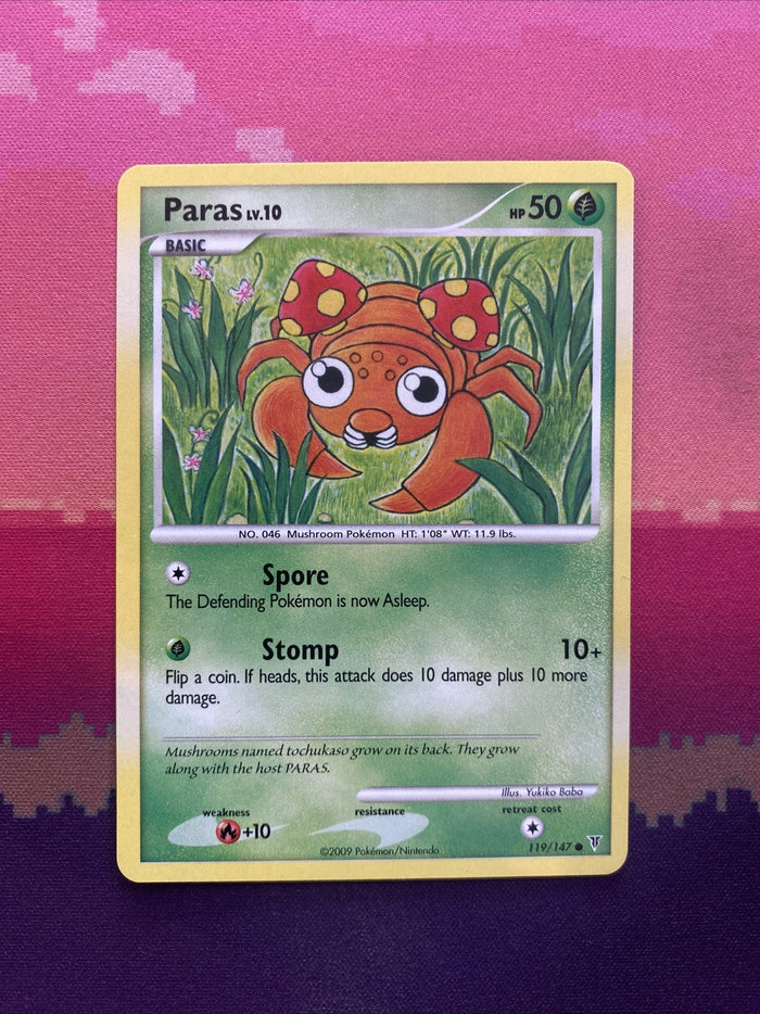 Pokemon Card Paras Supreme Victors Common 119/147 Near Mint