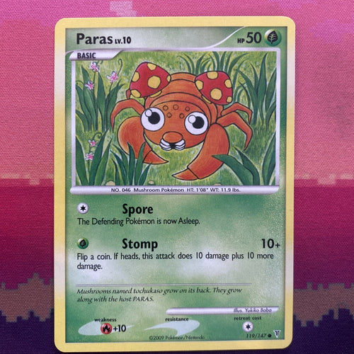 Pokemon Card Paras Supreme Victors Common 119/147 Near Mint