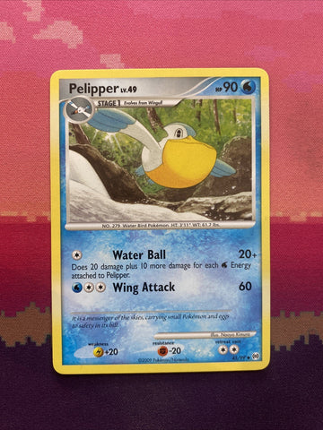 Pokemon Card Pelipper Arceus Uncommon 45/99 NM