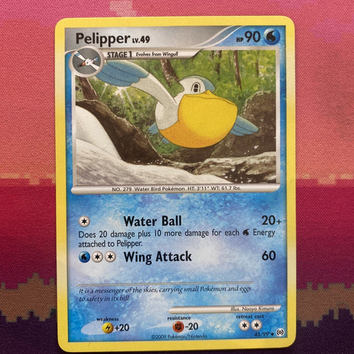 Pokemon Card Pelipper Arceus Uncommon 45/99 NM