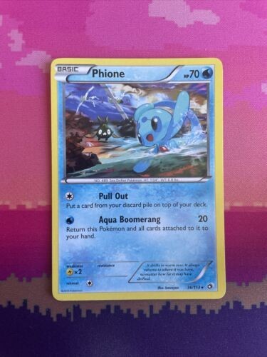 Pokemon Card Phione Legendary Treasures Rare 36/113 Near Mint