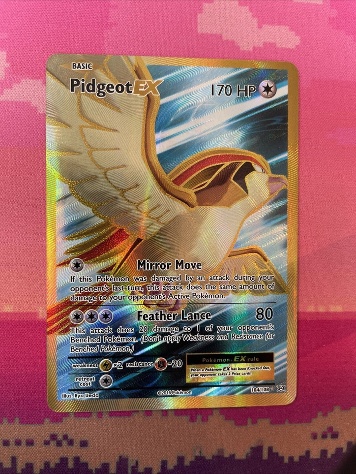 Pokemon Card Pidgeot EX 104/108 Ultra Rare Evolutions Near Mint