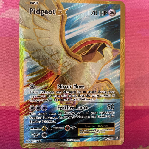 Pokemon Card Pidgeot EX 104/108 Ultra Rare Evolutions Near Mint
