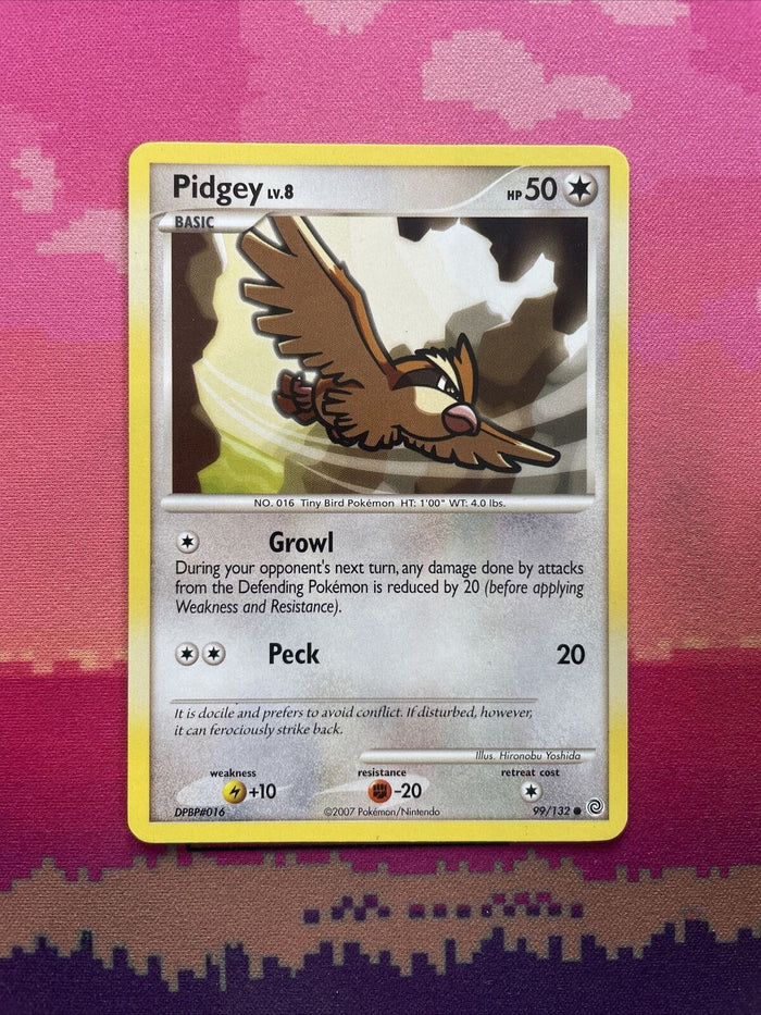 Pokemon Card Pidgey Secret Wonders Common 99/132 Near Mint