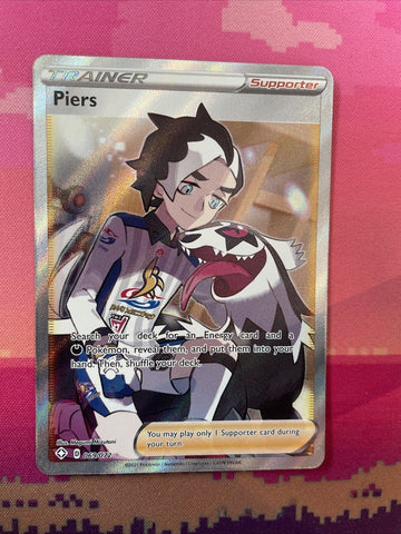 Pokemon Card Piers 069/072 Hidden Fates Ultra Rare Near Mint