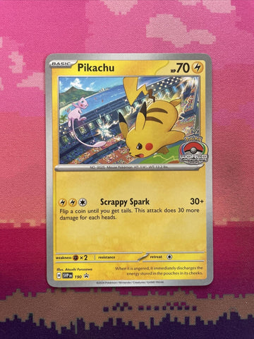 Pokemon Card Pikachu Black Star Promo 190 Near Mint