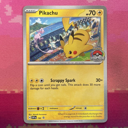 Pokemon Card Pikachu Black Star Promo 190 Near Mint