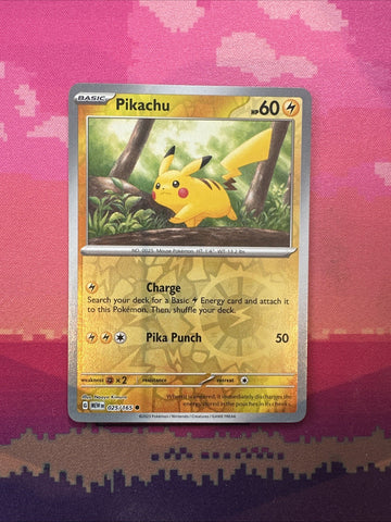 Pokemon Card Pikachu COSTCO Promo Cosmo Reverse Holo 025/165 Near Mint