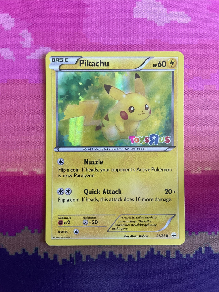 Pokemon Card Pikachu Generations TOYSRUS Promo STAMPED 26/83 Near Mint